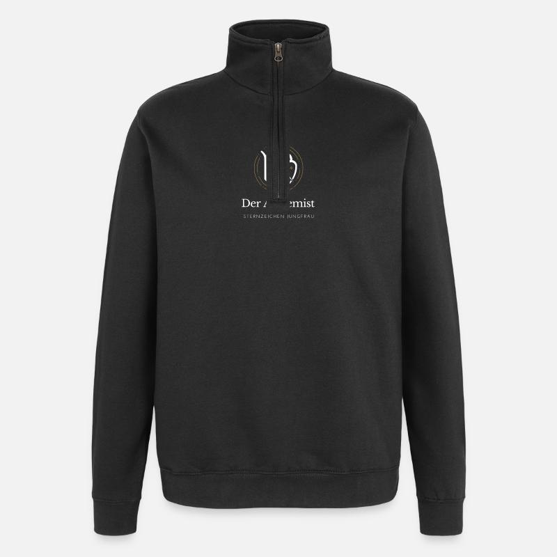 Jungfrau Alchemist Sternzeichen - Quarter-Zip-Sweatshirt - Schwarz