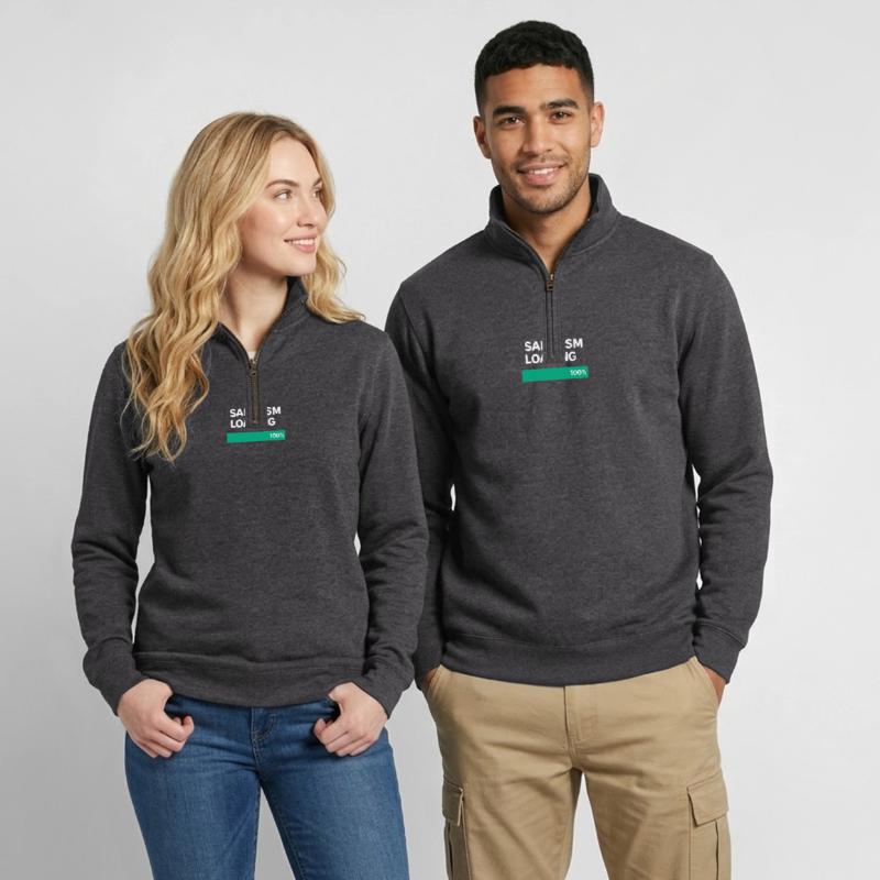Sarcasm Loading Indication Quarter-Zip Sweatshirt