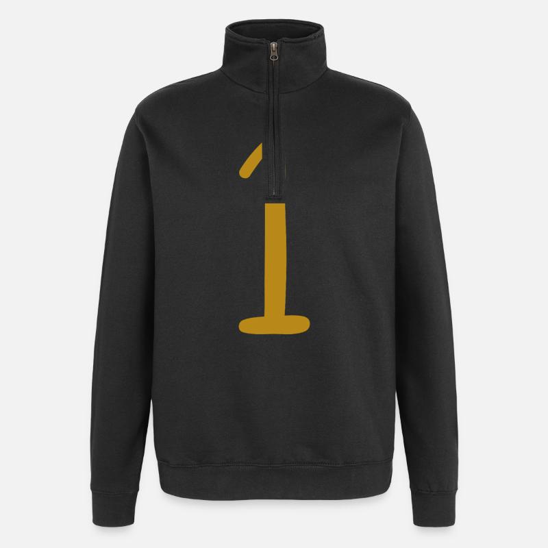 1 - Quarter-Zip Sweatshirt - black