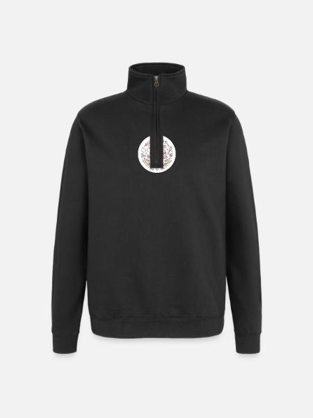 Hobby-Bäckerin Kuchenzauber - Quarter-Zip-Sweatshirt - Schwarz