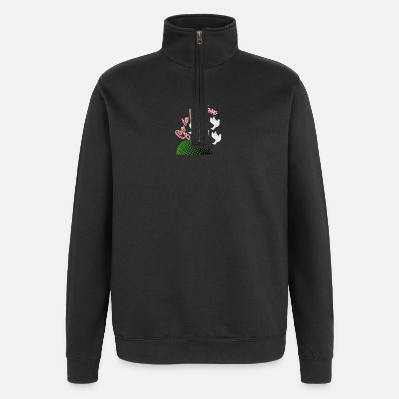 freedom - Quarter-Zip Sweatshirt - black