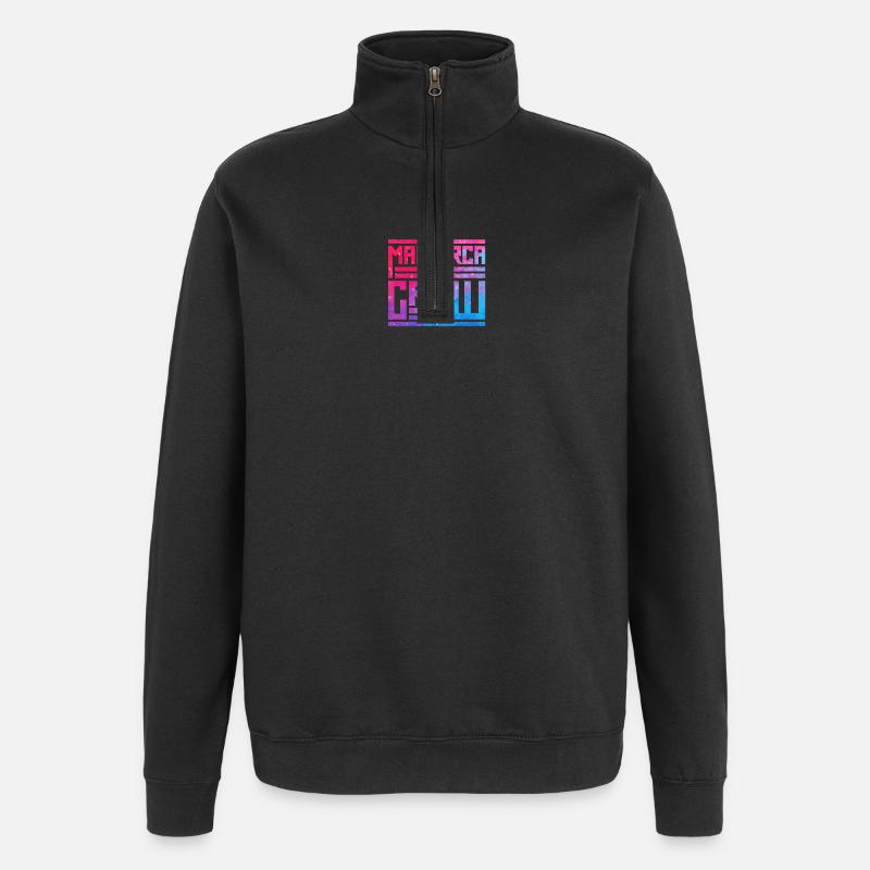 Équipage à Majorque - Sweat à zip 1/4 - noir