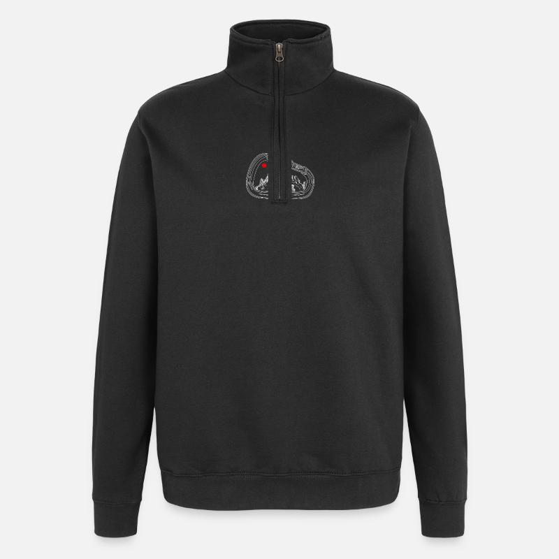 Mountain Vista dans Gear Ring - Sweat à zip 1/4 - noir