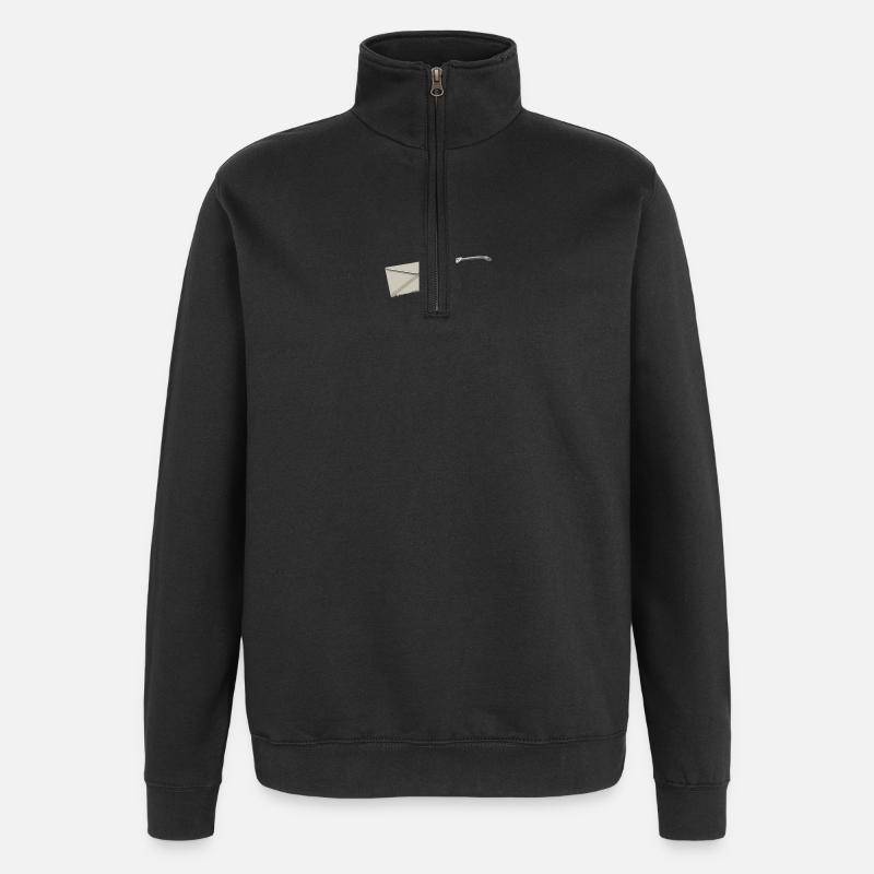 letter opener | Brieföffner - Quarter-Zip-Sweatshirt - Schwarz