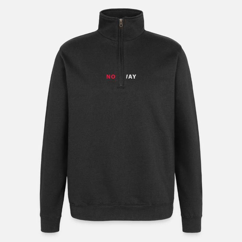 Norvège - Sweat à zip 1/4 - noir