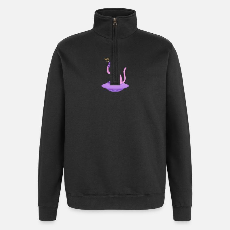 TENDRE #1 - Sweat à zip 1/4 - noir