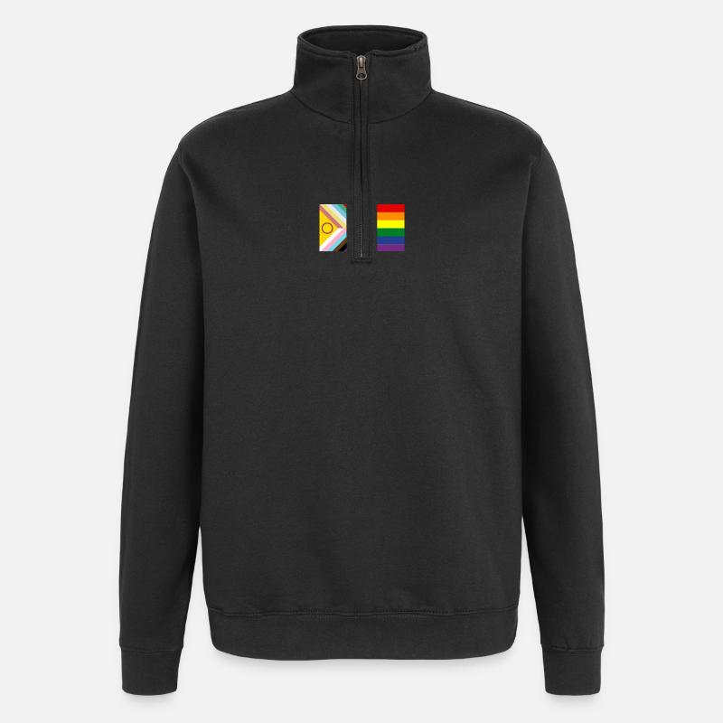 Fierté du handicap - Sweat à zip 1/4 - noir