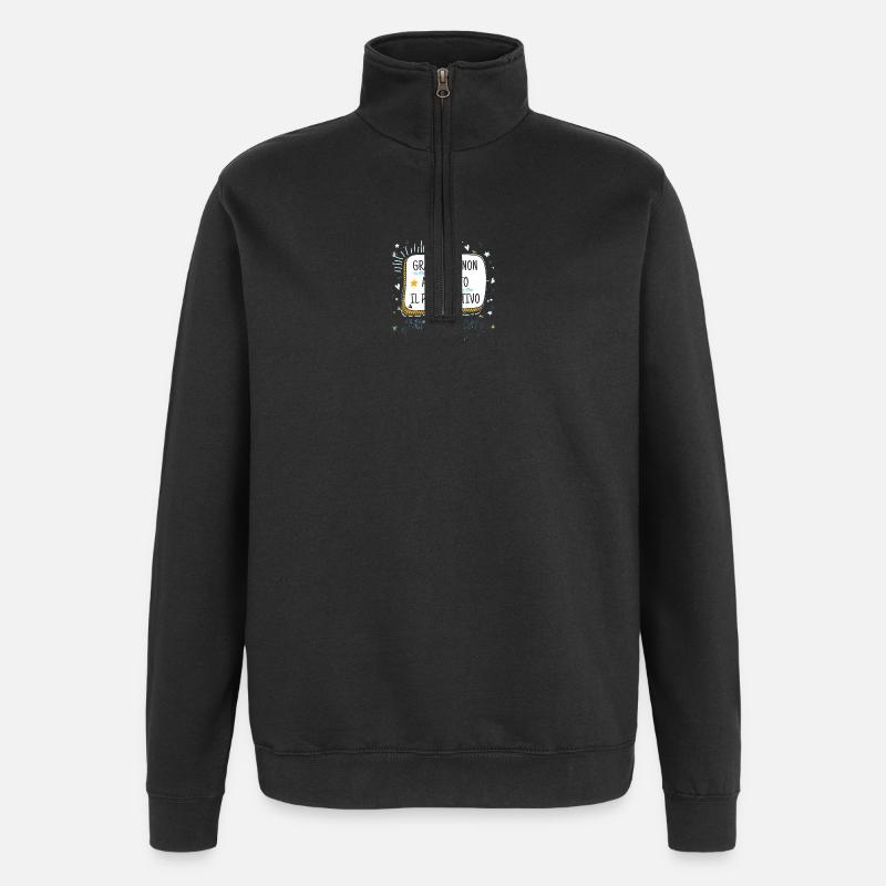 Daddy and Condom Humor - Quarter-Zip Sweatshirt - black