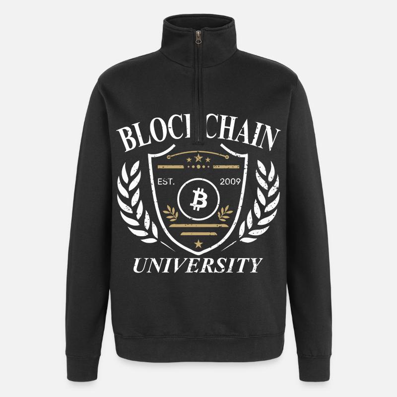 Bitcoin - 21 Million - Cryptocurrency - Quarter-Zip-Sweatshirt - Schwarz