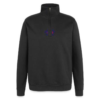 1996 Classic Limited Edition - Quarter-Zip-Sweatshirt - Schwarz - Vorne - AI Model Female 172 light (172cm) & AI Model Male 178 dark (178cm)