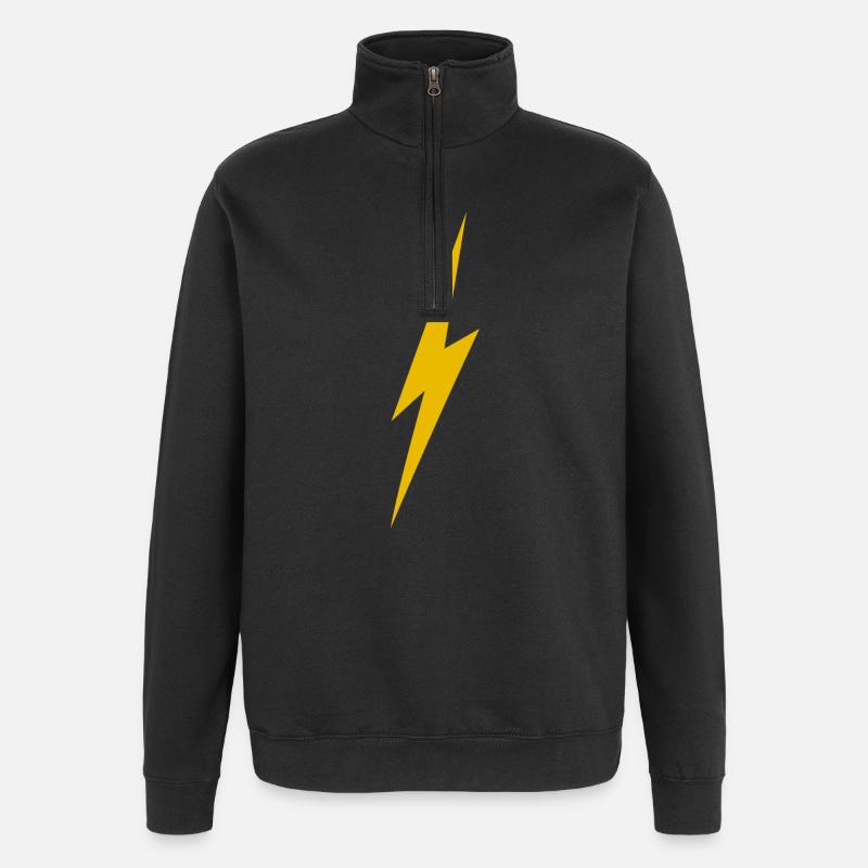 Eclair - Sweat à zip 1/4 - noir