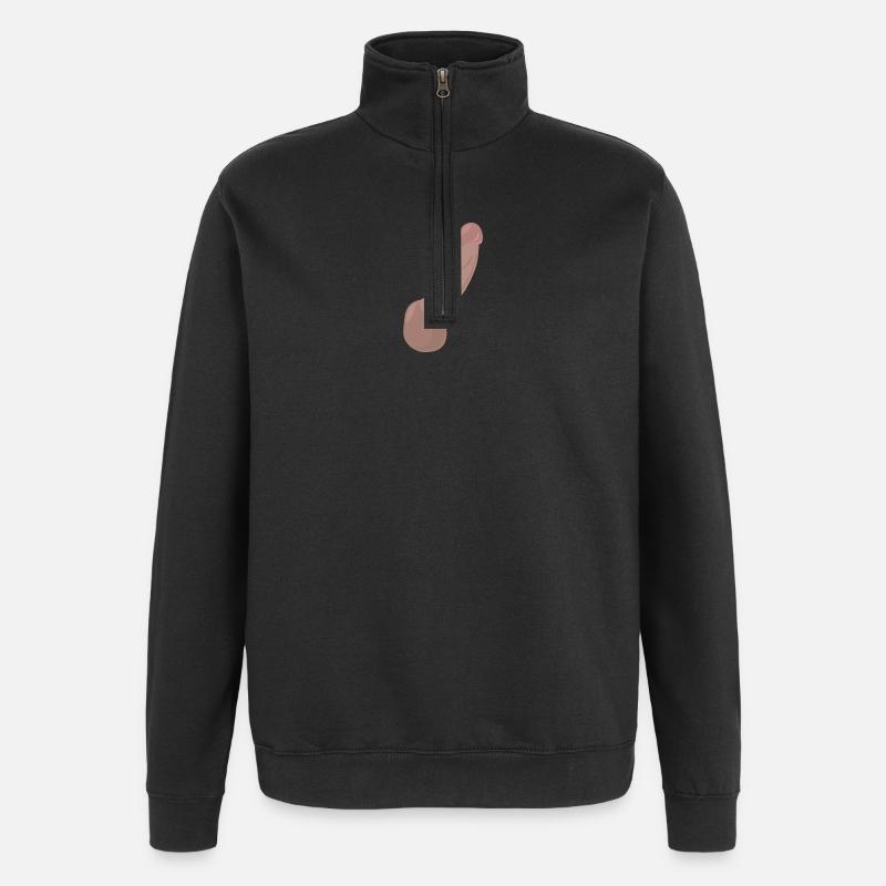 K-18 print - Quarter-Zip Sweatshirt - black