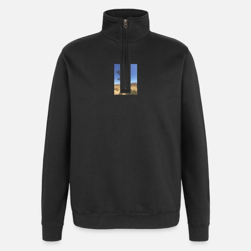 Joshua Tree - Quarter-Zip-Sweatshirt - Schwarz
