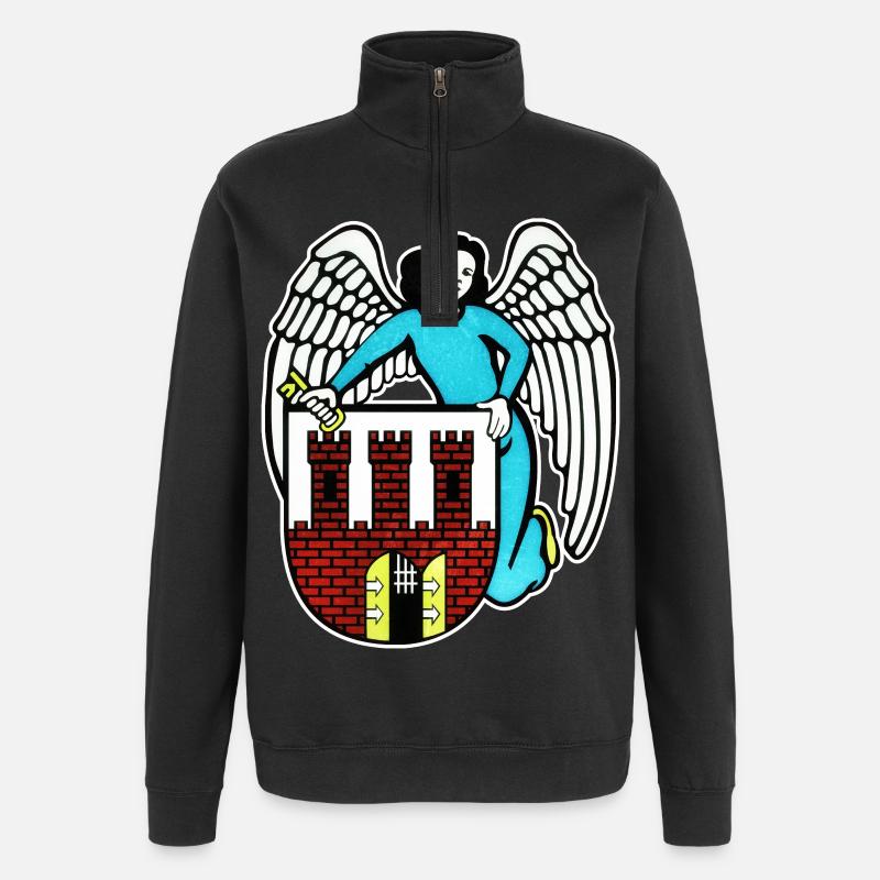 Toruń - Pologne - Sweat à zip 1/4 - noir
