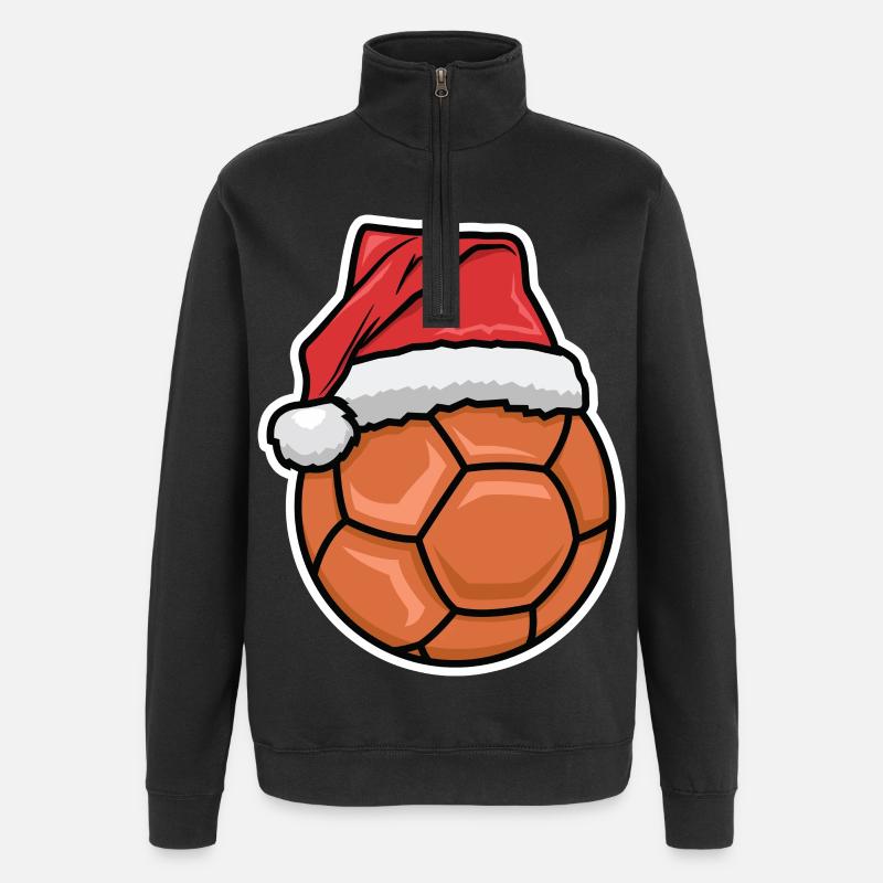 Drôle de Noël Handball - Sweat à zip 1/4 - noir