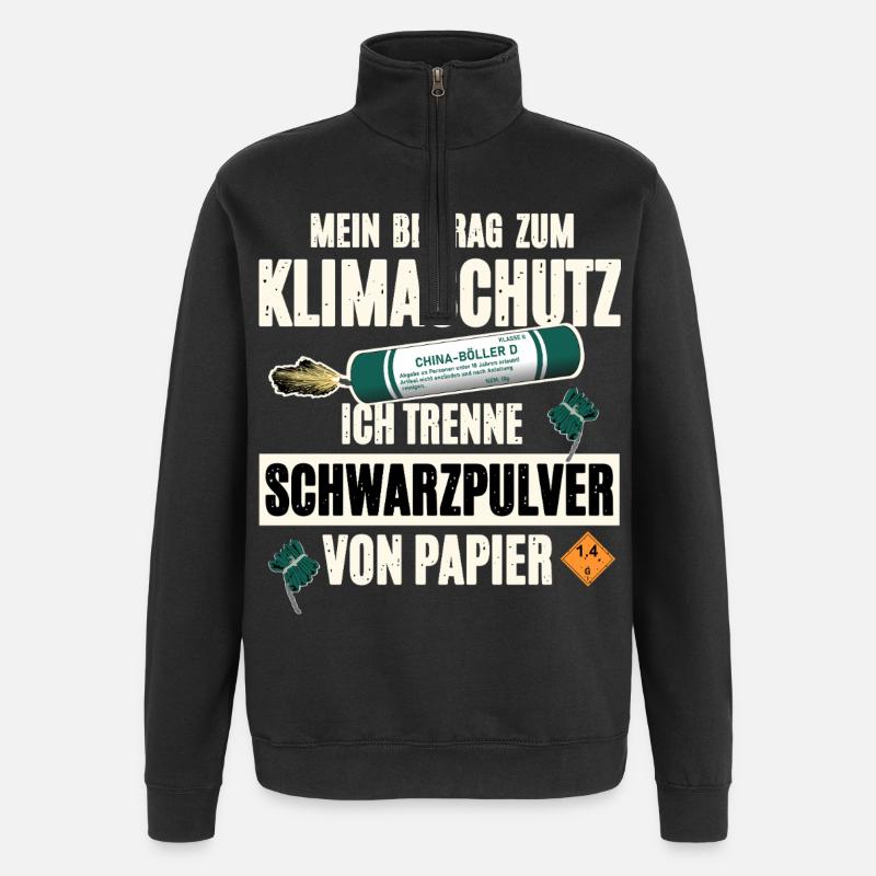 Pyrotechnicien Pyro - Sweat à zip 1/4 - noir