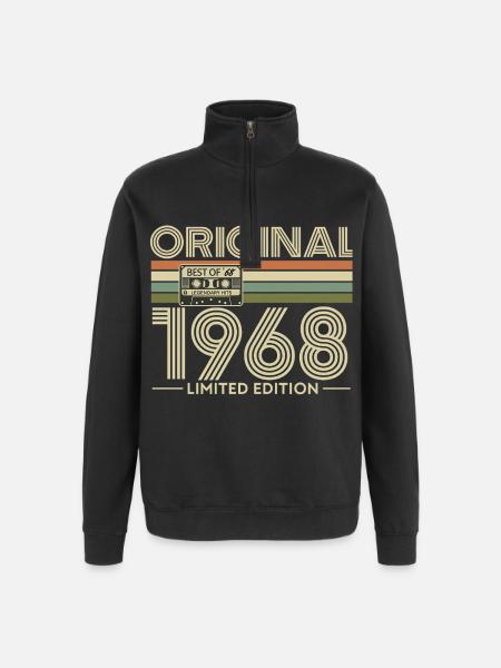 Original 1968 Rétro Limité - Sweat à zip 1/4 - noir