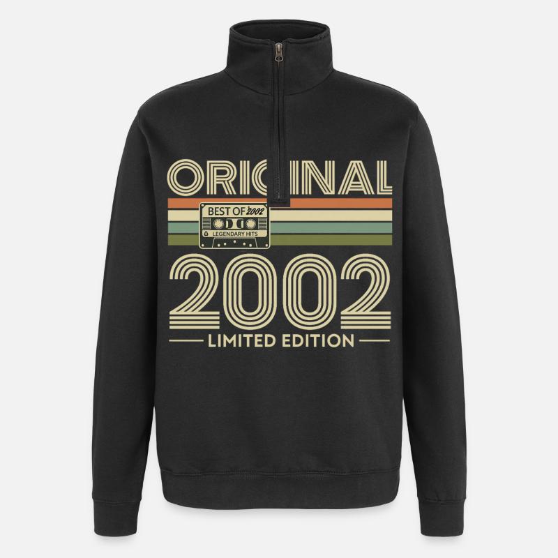 Originale limitierte Edition von 2002 - Quarter-Zip-Sweatshirt - Schwarz