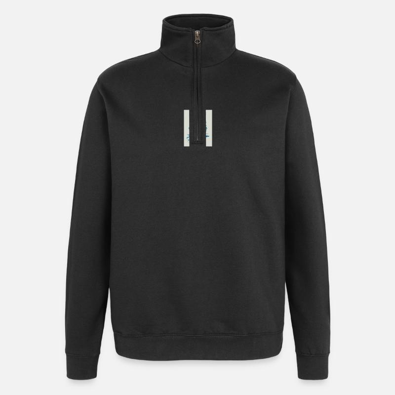 GoVoR_EULE - Sweat à zip 1/4 - noir