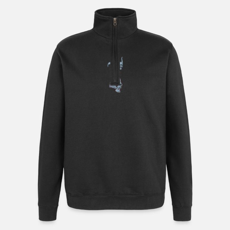 Pâques n’est pas morte - Sweat à zip 1/4 - noir