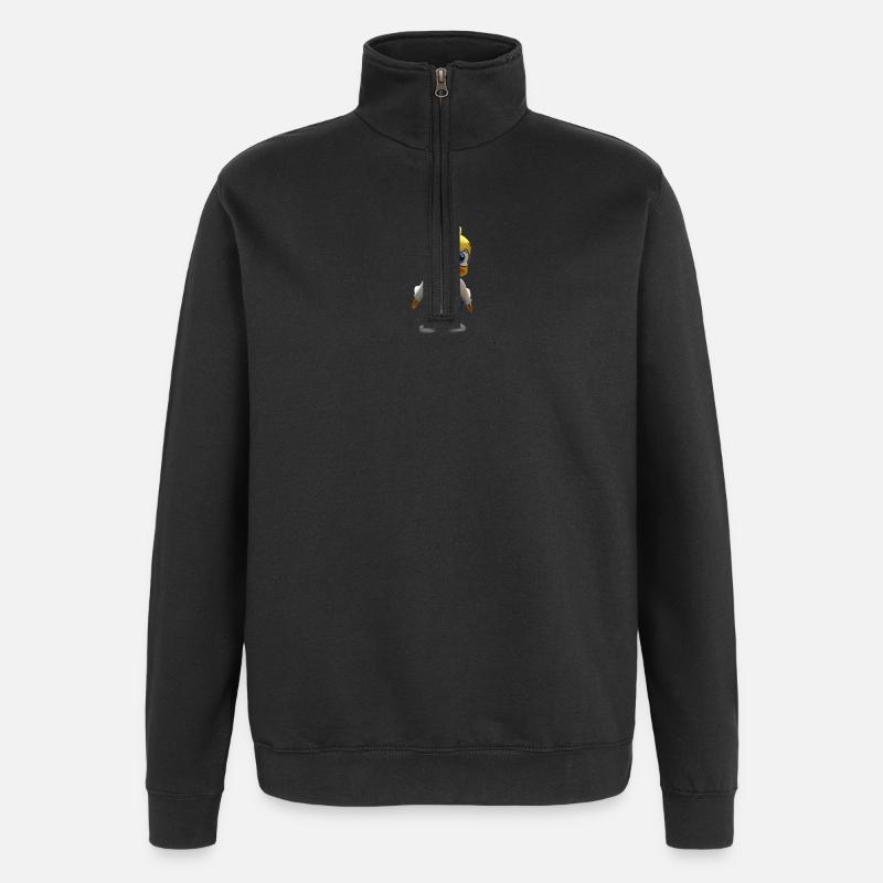 Canard sucré - Sweat à zip 1/4 - noir