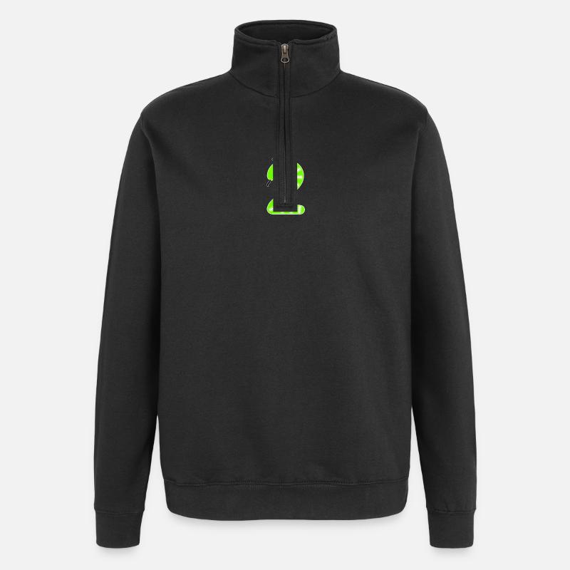 Numéro 2 Serpent Enfants - Sweat à zip 1/4 - noir