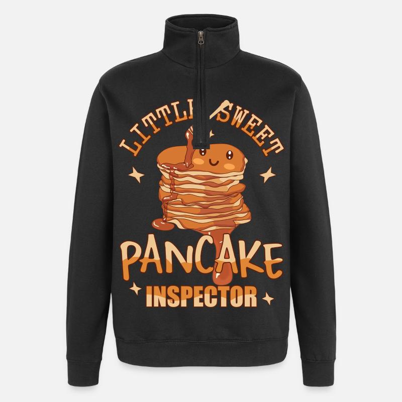 Pancake Inspector - Quarter-Zip Sweatshirt - black