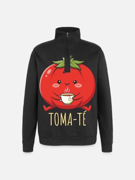Lustige Spanischlehrerin der Maestra-Schule - Quarter-Zip-Sweatshirt - Schwarz
