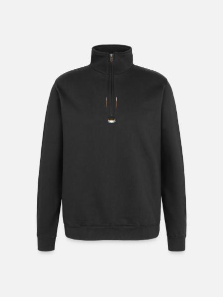 Craftbier Glasdesign Bierglas Bier - Quarter-Zip-Sweatshirt - Schwarz
