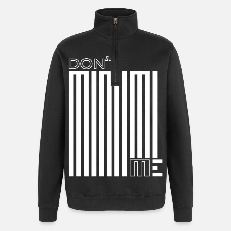 Stop Mimimi – Machen, statt Jammern - Quarter-Zip-Sweatshirt - Schwarz