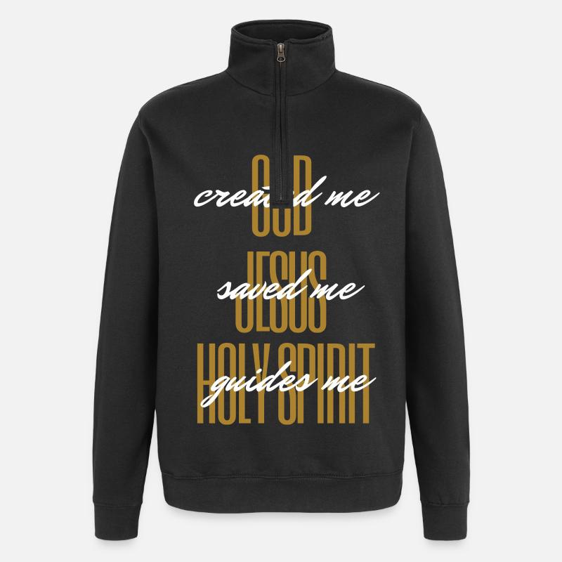 HOLY Trinity 2 - Quarter-Zip Sweatshirt - black