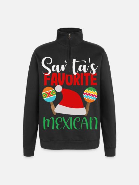 Mexico Pride & Home Mexican Mexico Flag - Quarter-Zip Sweatshirt - black