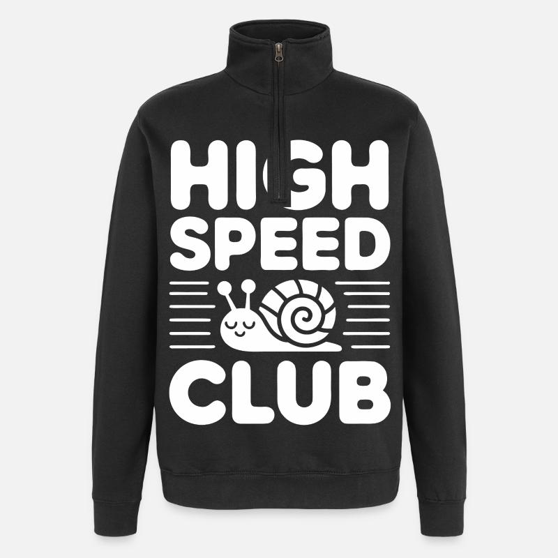 Turbo Snail Fun - Sweat à zip 1/4 - noir