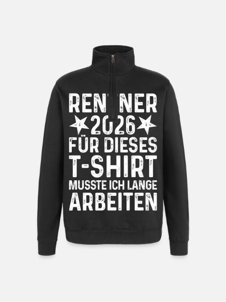 Pensioner 2026 Shirt - Quarter-Zip Sweatshirt - black