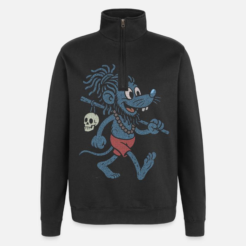 Bandi Coot Baba - Sweat à zip 1/4 - noir