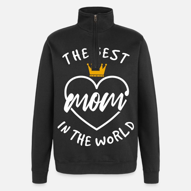 Die beste Mutter der Welt - Quarter-Zip-Sweatshirt - Schwarz