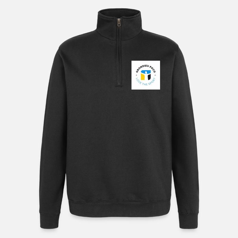 Grondieu Poco - Quarter-Zip Sweatshirt - black