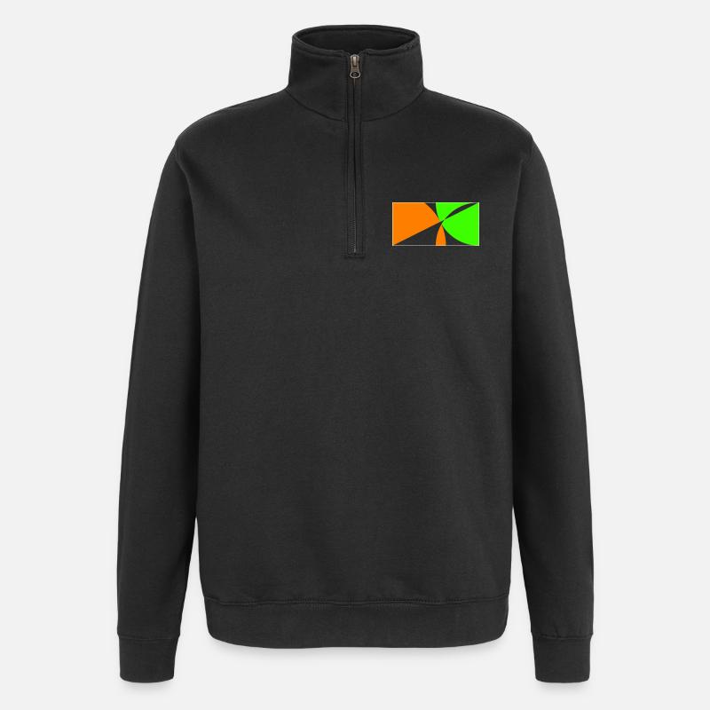 Stay on the ball! - Quarter-Zip Sweatshirt - black