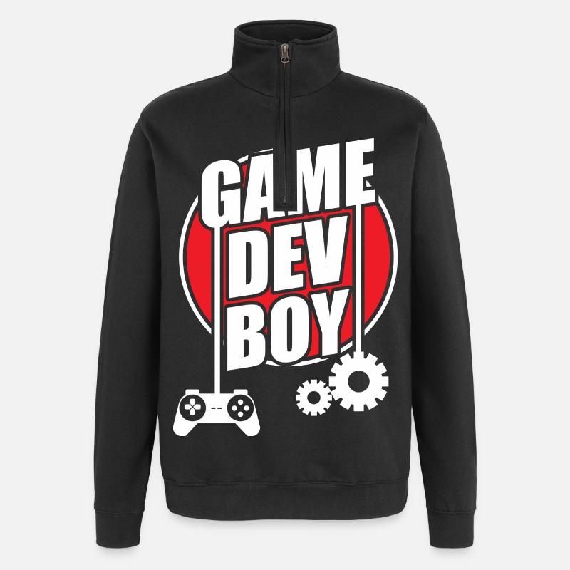 Game developer - Quarter-Zip Sweatshirt - black
