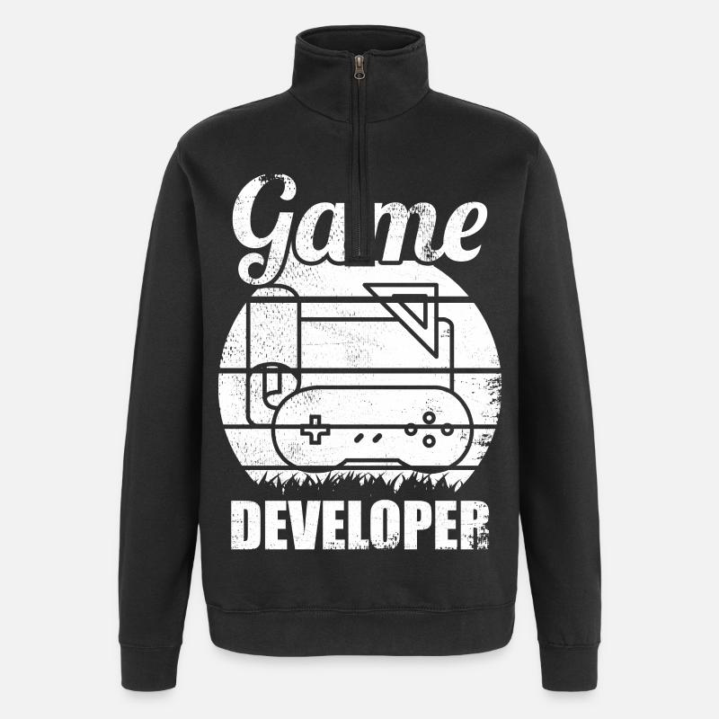 Games Developer - Quarter-Zip Sweatshirt - black