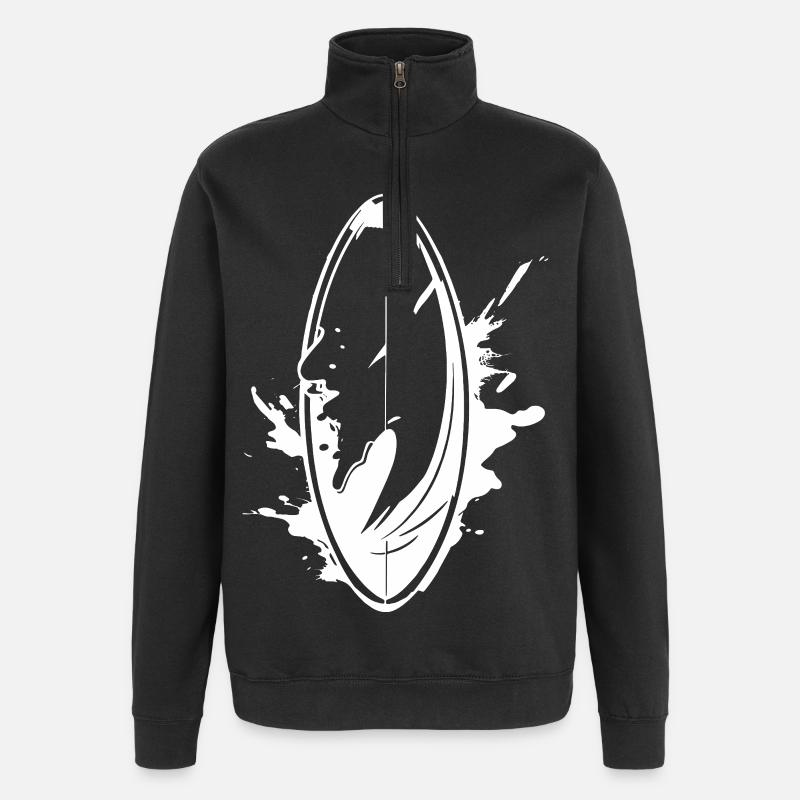 Planche de surf Graffiti - Sweat à zip 1/4 - noir