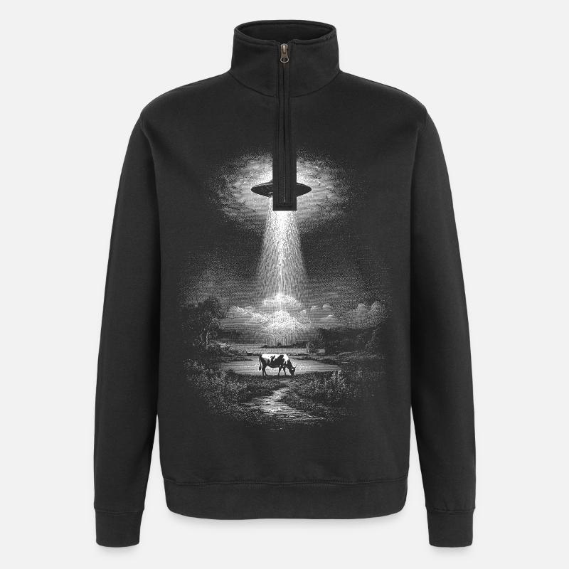 PAU - Sweat à zip 1/4 - noir
