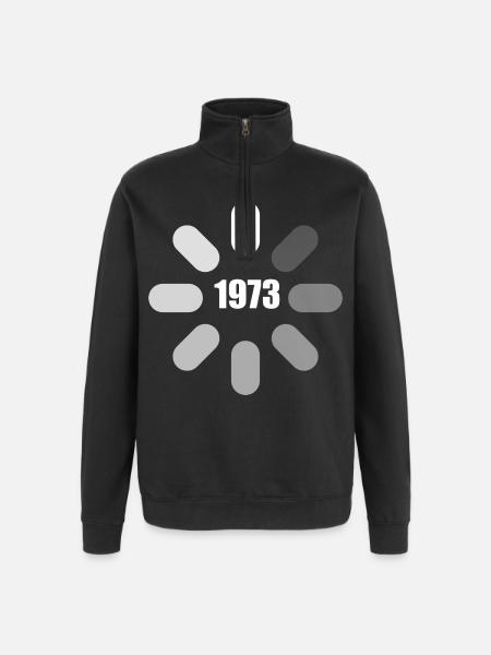 Birthday 1973 Birthday Ideas 1973 - Quarter-Zip Sweatshirt - black