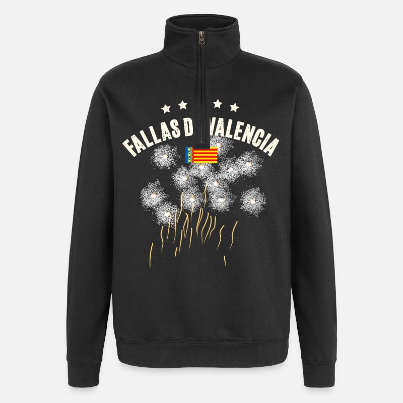 Fallas De Valencia Titan Salut - Quarter-Zip Sweatshirt - black