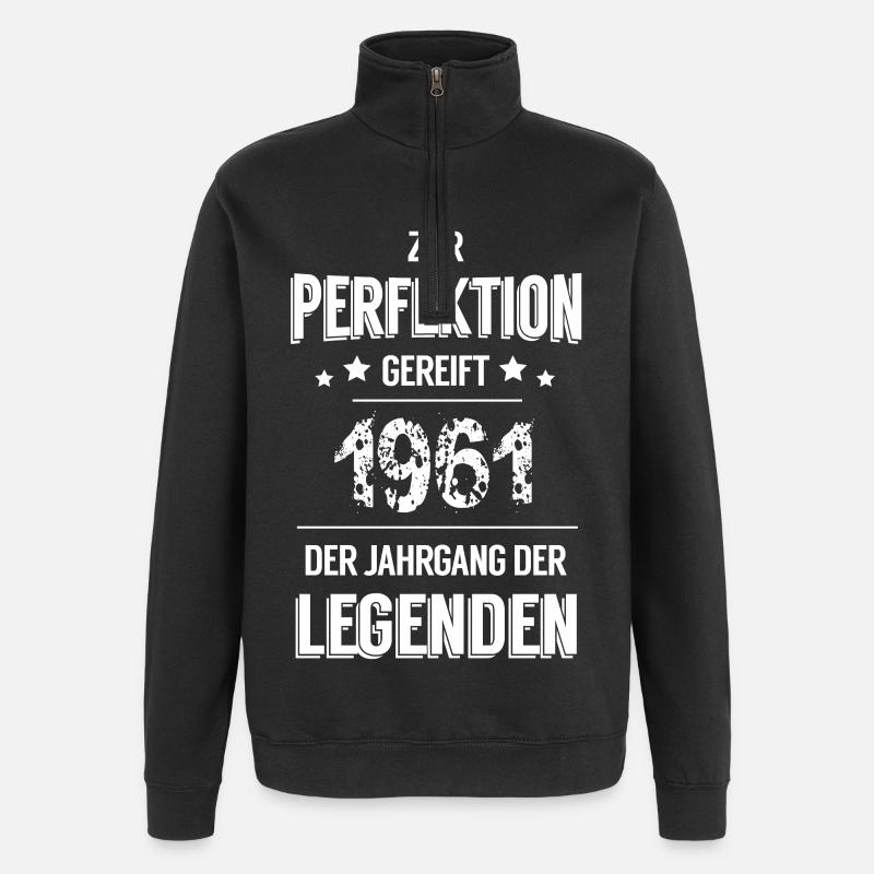 Legenden 1961 - Quarter-Zip-Sweatshirt - Schwarz