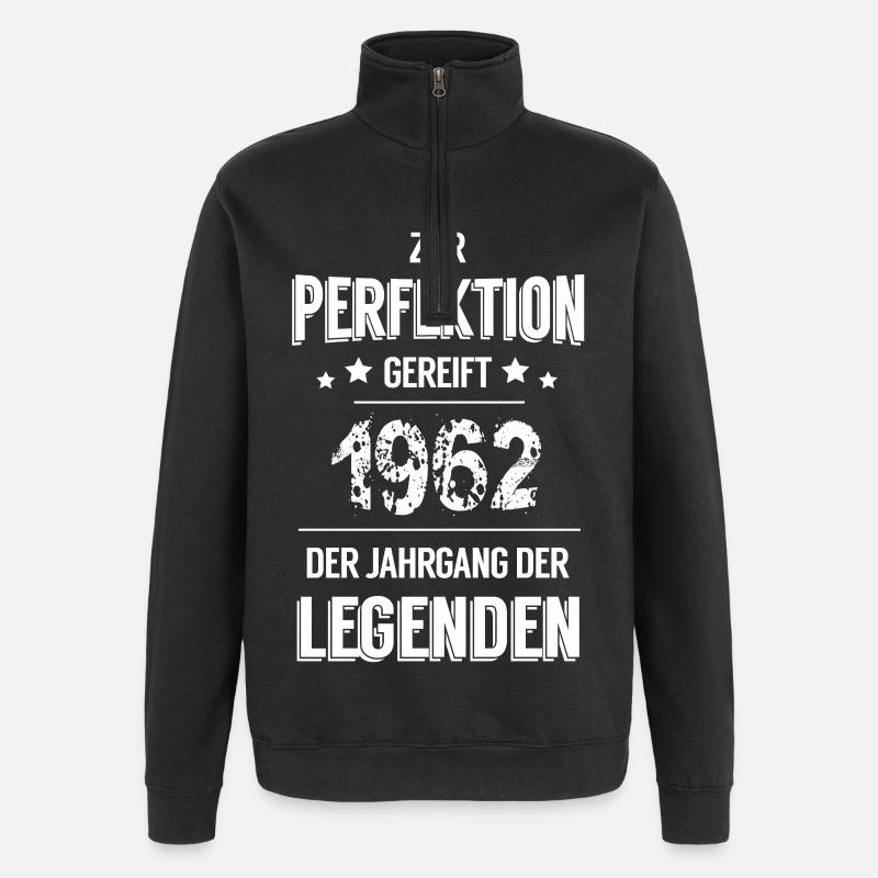 Legenden 1962 - Quarter-Zip-Sweatshirt - Schwarz