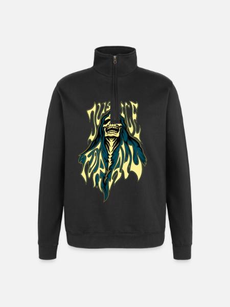 Justice for all - Quarter-Zip Sweatshirt - black