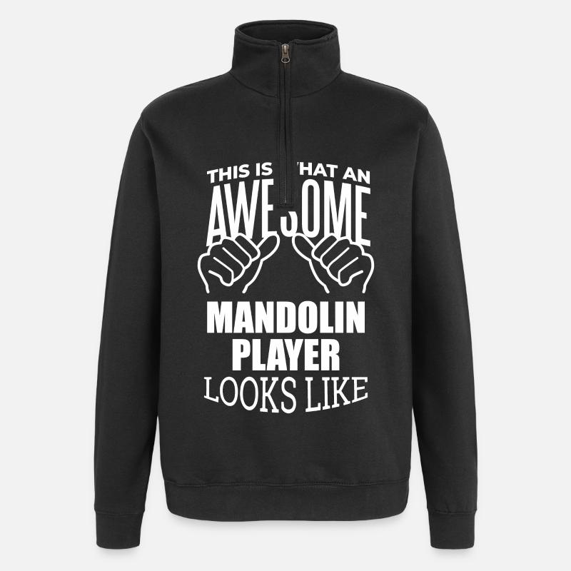 Mandoline - Sweat à zip 1/4 - noir