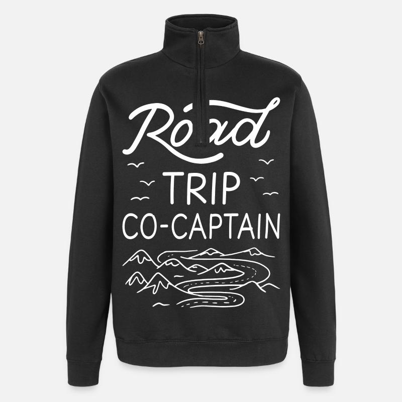 Road Trip Co-Captain I - Quarter-Zip Sweatshirt - black