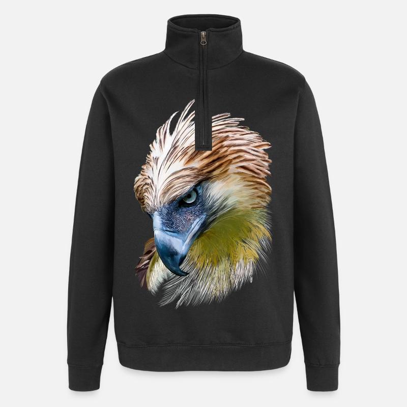 Adler - Quarter-Zip-Sweatshirt - Schwarz